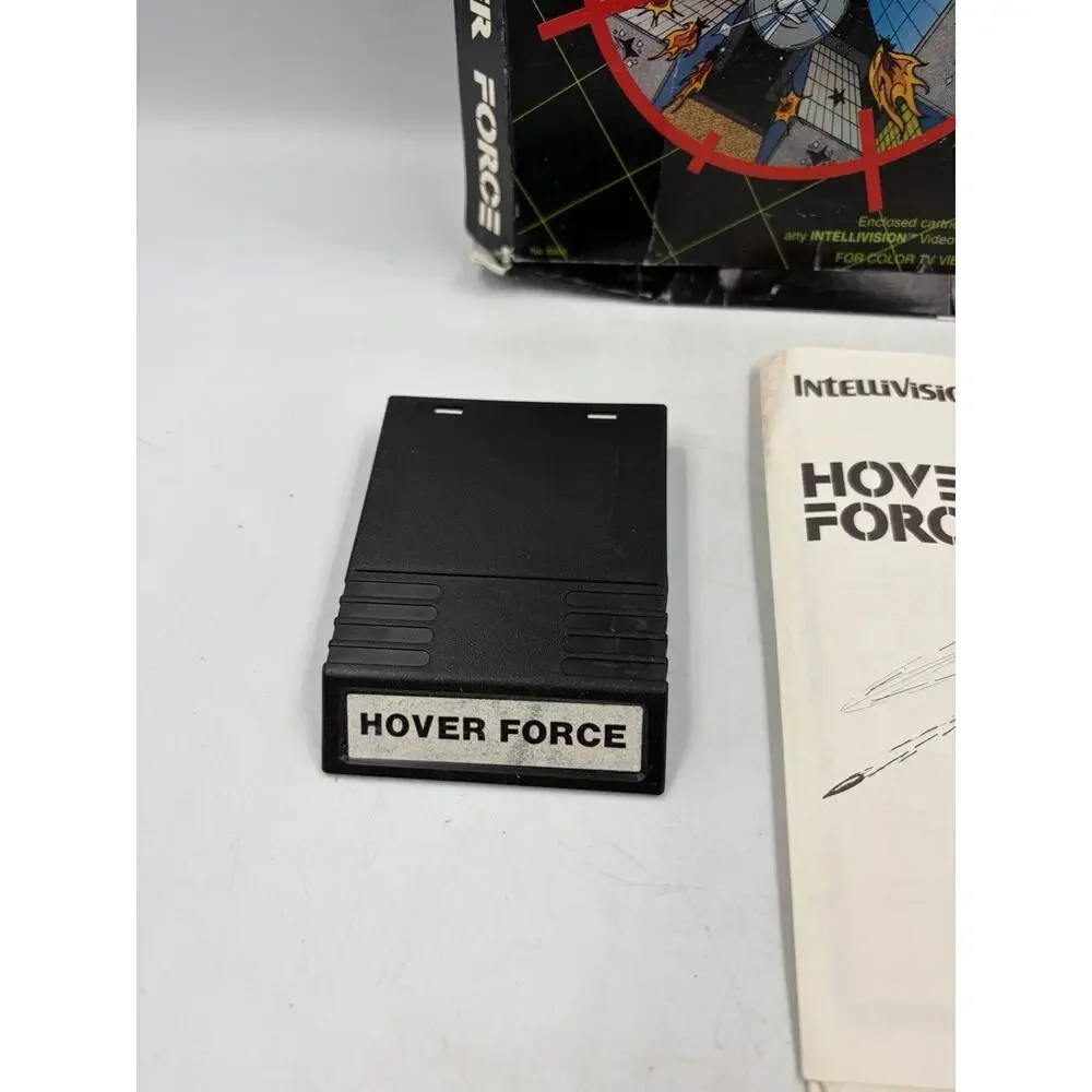 Vintage 1986 Intellivision INTV Hover Force Game Cartridge Box And Manual !!